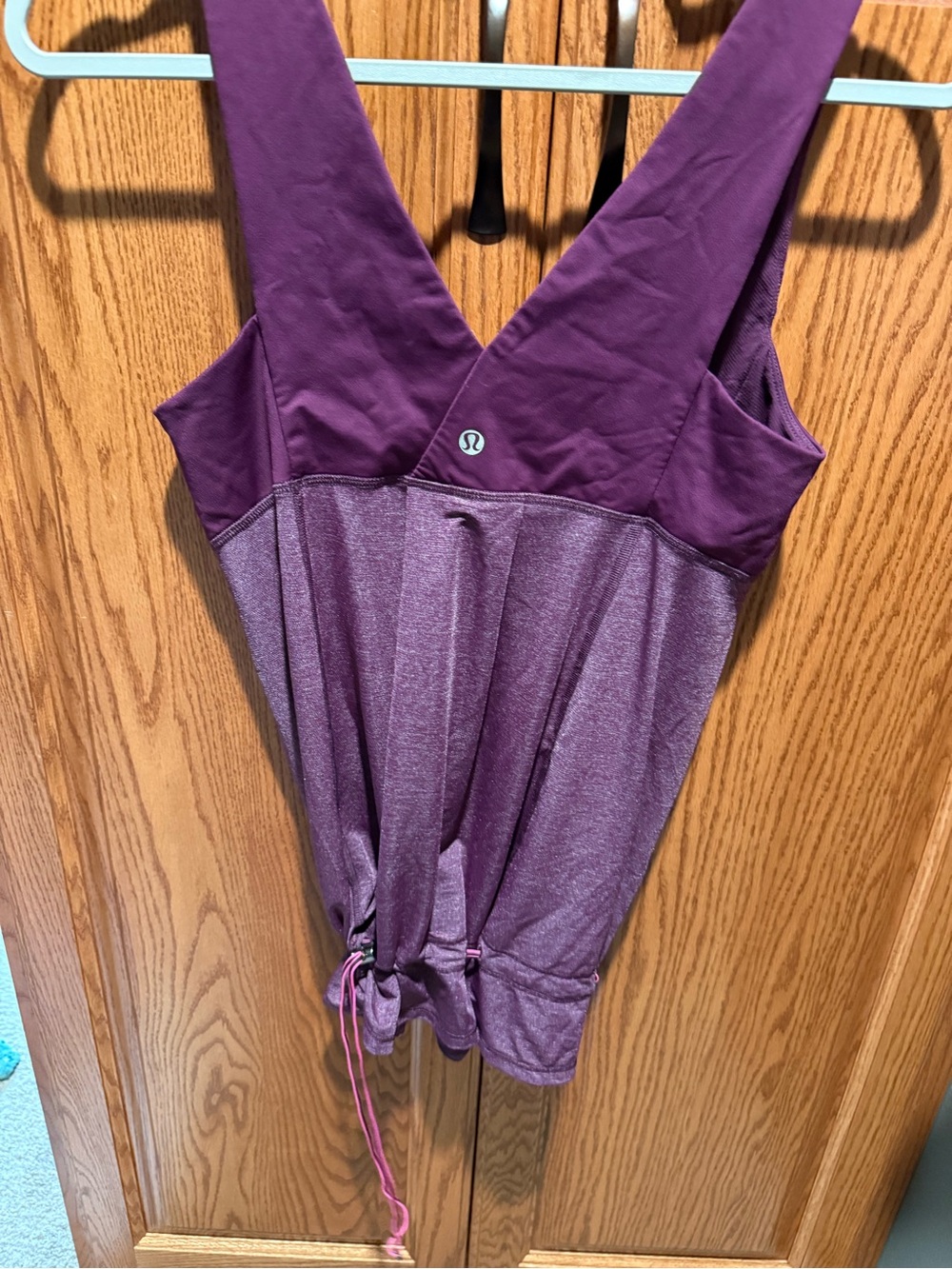 lululemon athletica Plum Drawcord V-Neck Tank